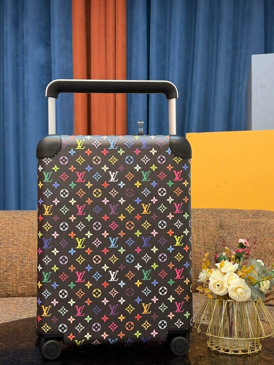 Lv Horizon 55 Multicolor Monogram Black Carry-On Suitcase 55cm/21.6in view 6