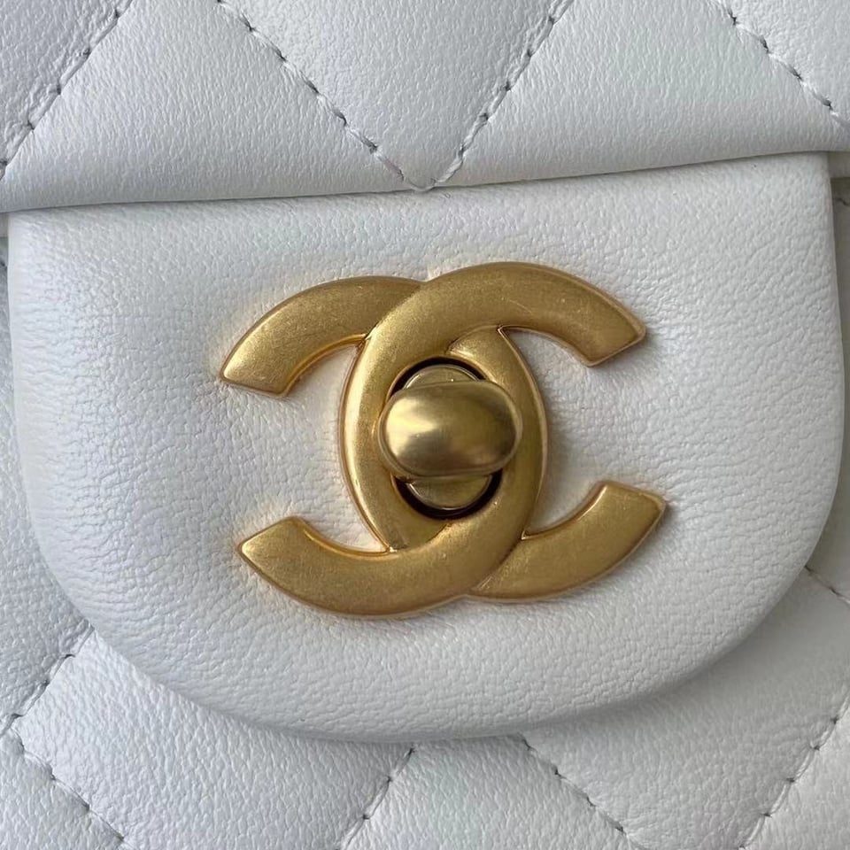 Chanel Mini Flap Bag With Top Handle White 20Cm As2431 view 10