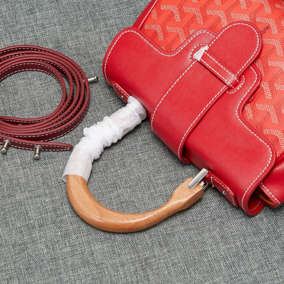 Goyard Saigon Souple Mini Bag Red Canvas 20cm view 9