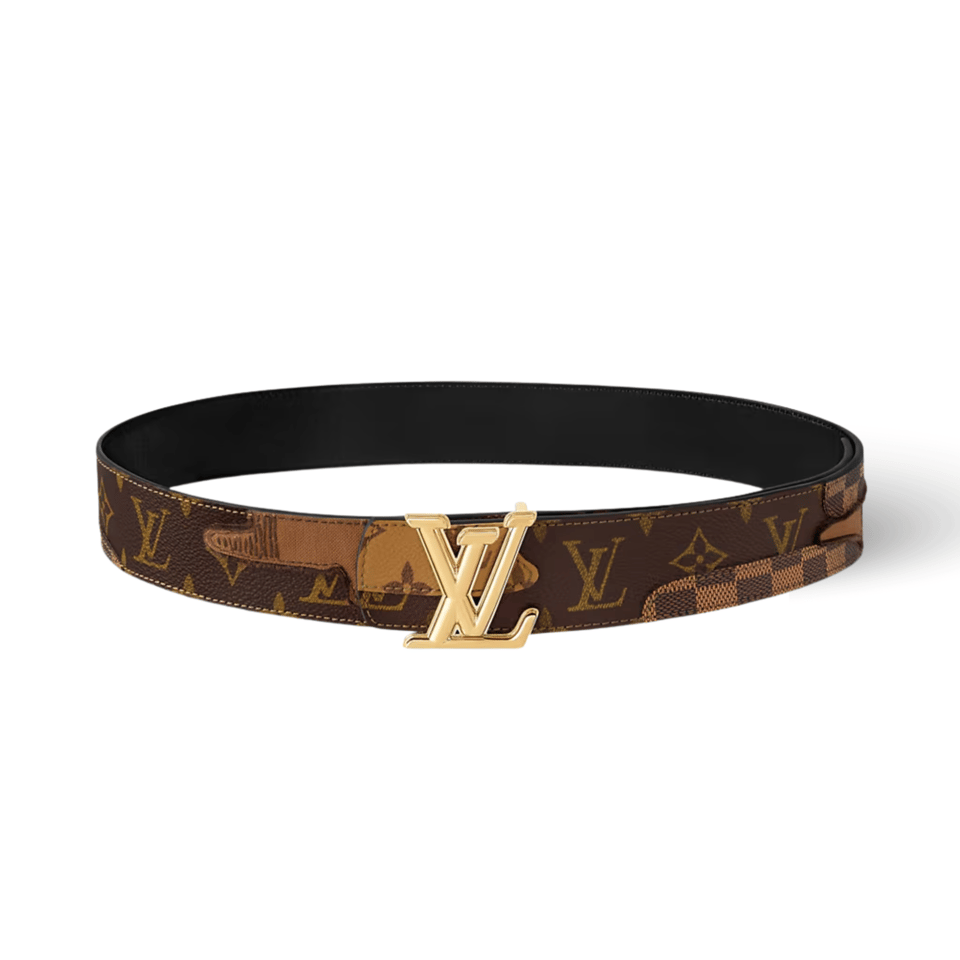 Louis Vuitton LV Dimension Monogram Landscape 40mm Reversible Men Belt M4394U