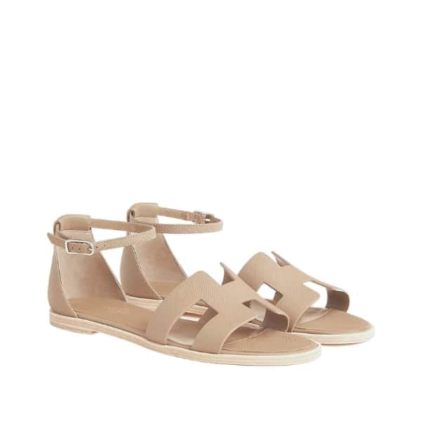 Hermes Santorini Sandal Beige view 2