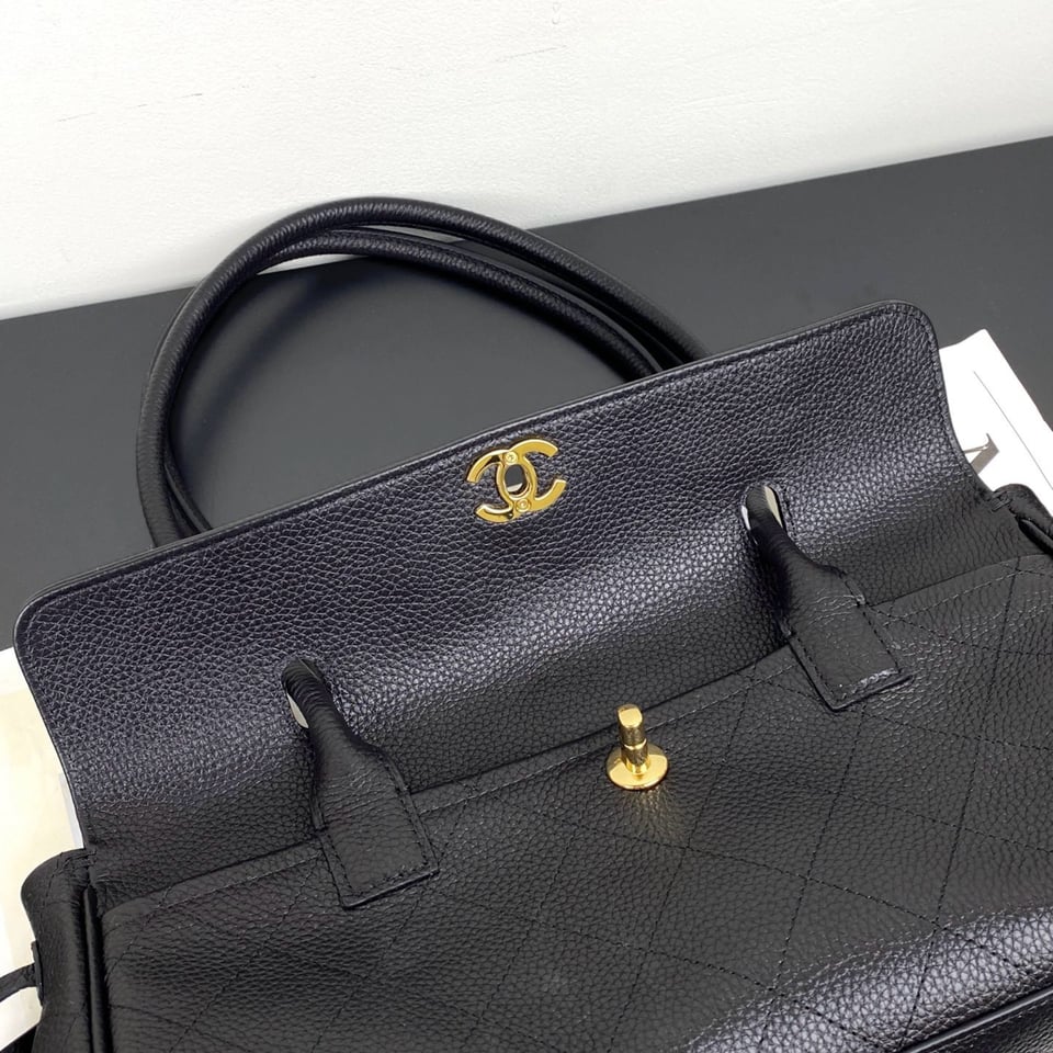 Chanel Urban Essential Tote Light Black Caviar Gold Hardware 30cm/11.8in view 4
