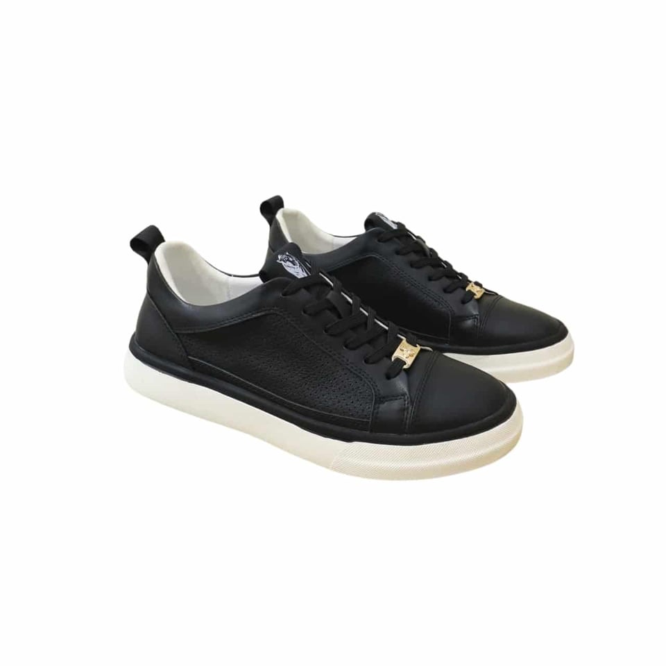 Gucci Men?S Platform Sneakers Leather Black And Black Edge view 2