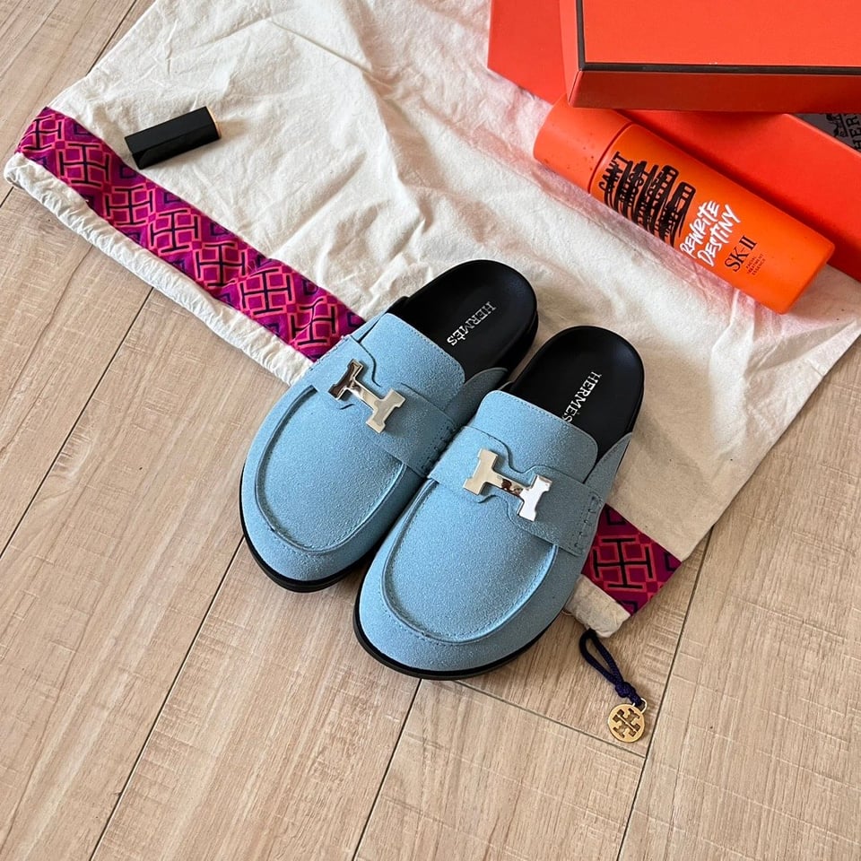 Herm?S Go Mule H Sandal In Blue view 4