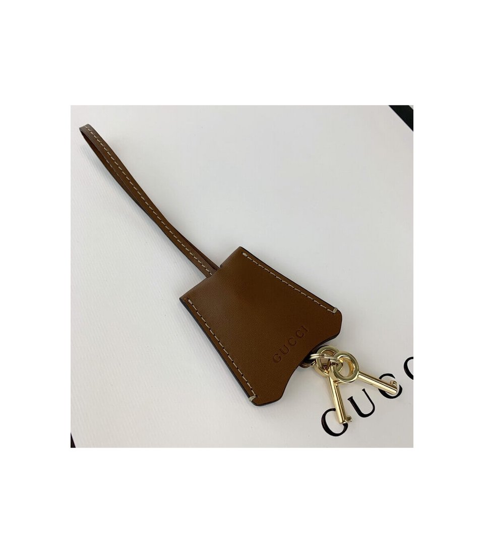 Gucci GG Supreme Padlock Small Shoulder Bag Brown 26cm view 13