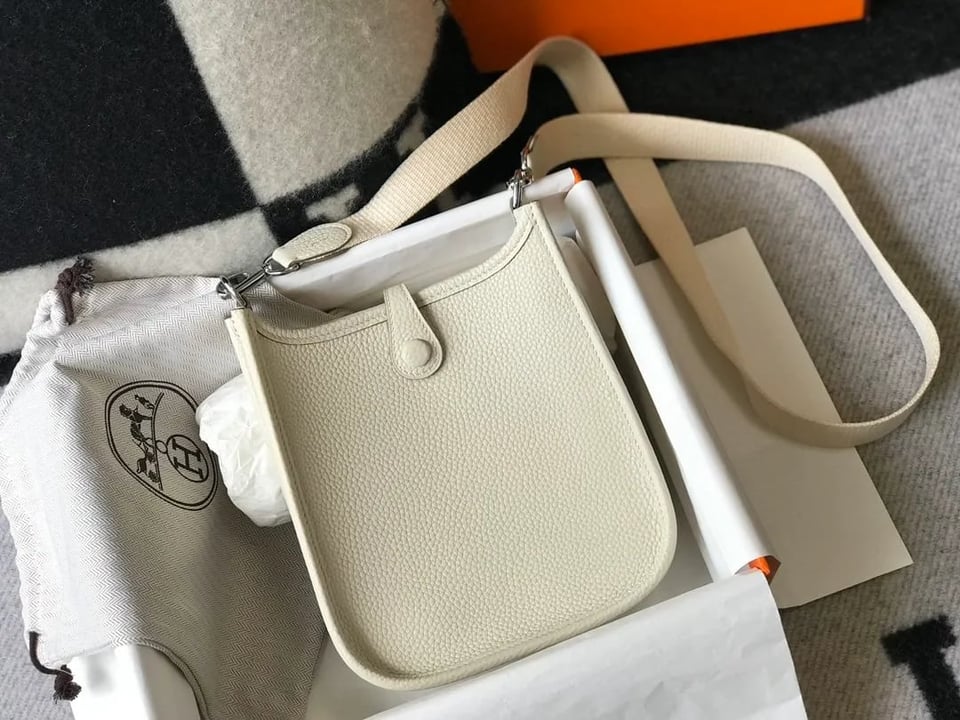 Hermes Evelyne 16 Amazone White Bag 18Cm H069426Ckav view 7
