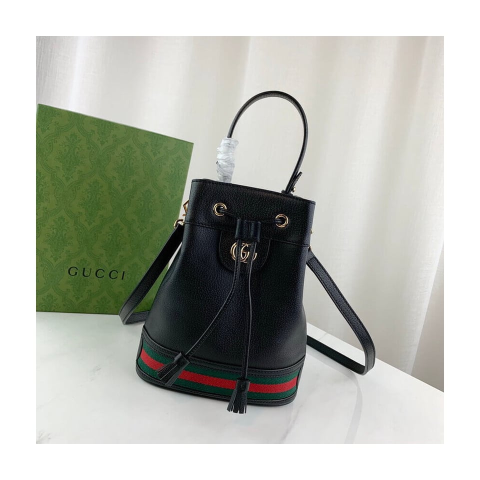 Gucci Ophidia Small Bucket Bag Black view 4