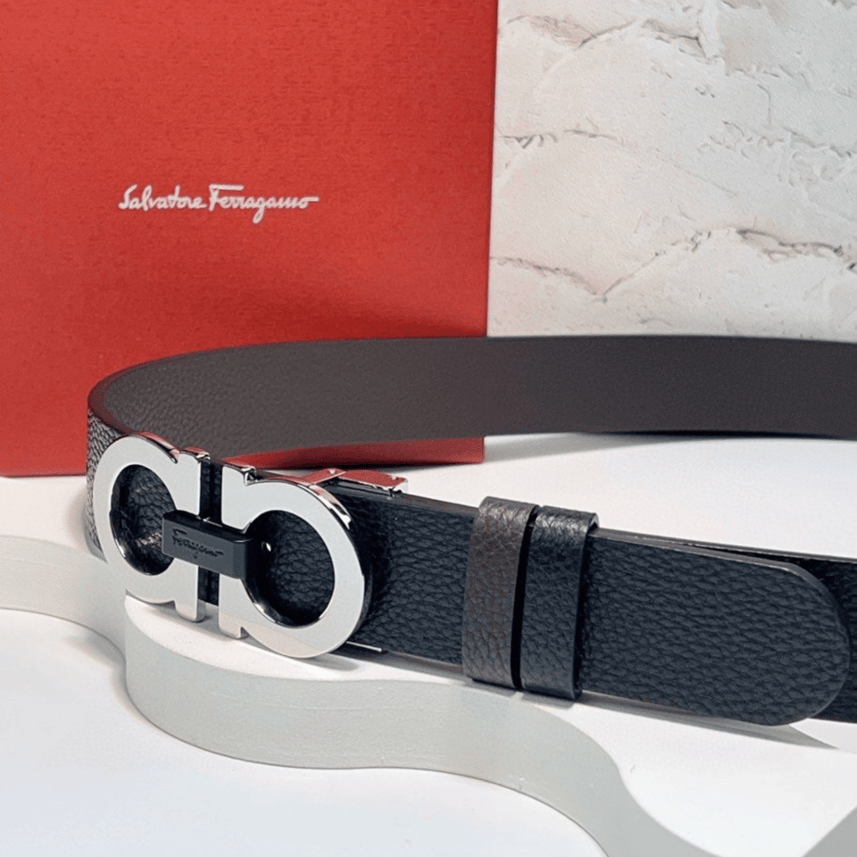 Ferragamo Salvatore Reversible Gancini 35mm Belt For Men view 3