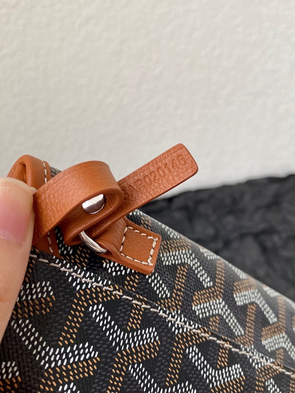 Goyard Saint Louis Gm 40Cm Black And Tan Canvas view 10
