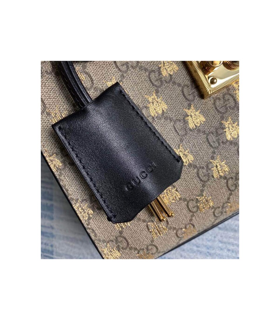 Gucci Padlock Small GG Bees Shoulder Bag view 11