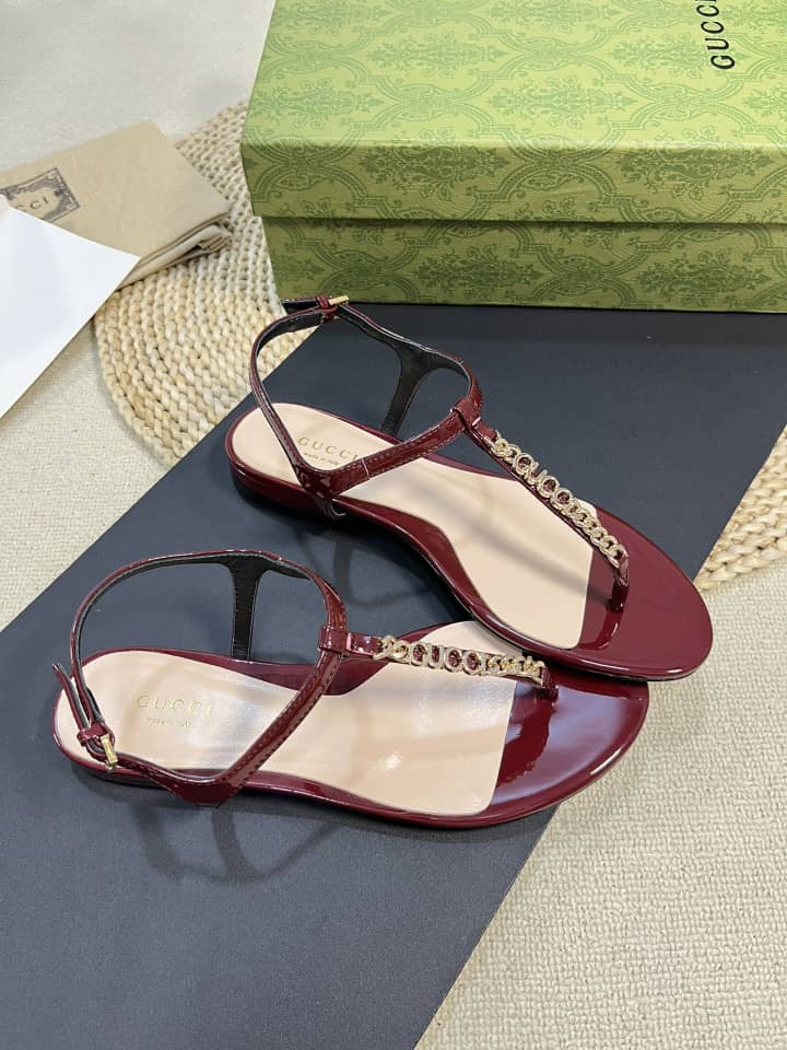 Gucci Signoria Thong Sandal Red ?782415 Bnc00 6207 view 8