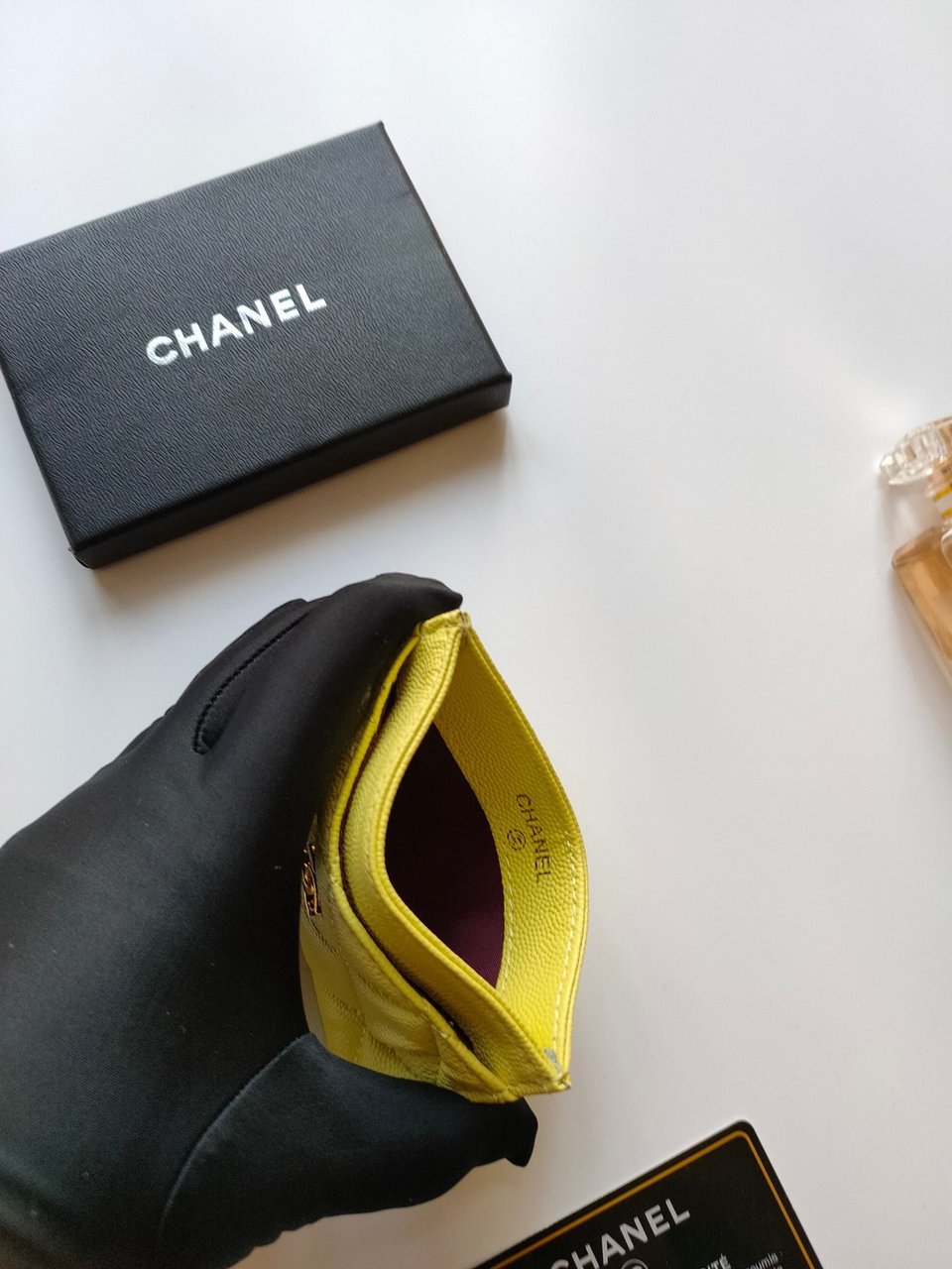 Chanel Card Holder 11.2 Lemon Grained Calfskin Gold Icon view 5