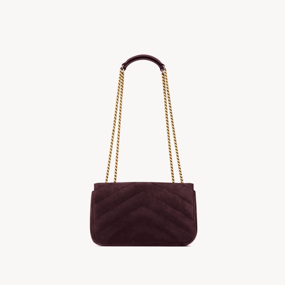 Saint Laurent Loulou Small Smoky Burgundy 24cm/9.4in view 4