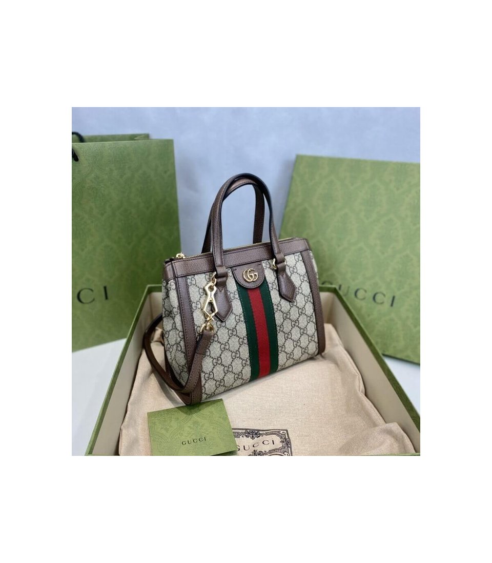Gucci Ophidia GG Supreme Small Top Handle Tote Bag 24cm/9.4in view 8