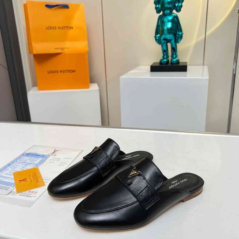 Louis Vuitton Mare Open Back Loafer Noir 1Ach5W view 5
