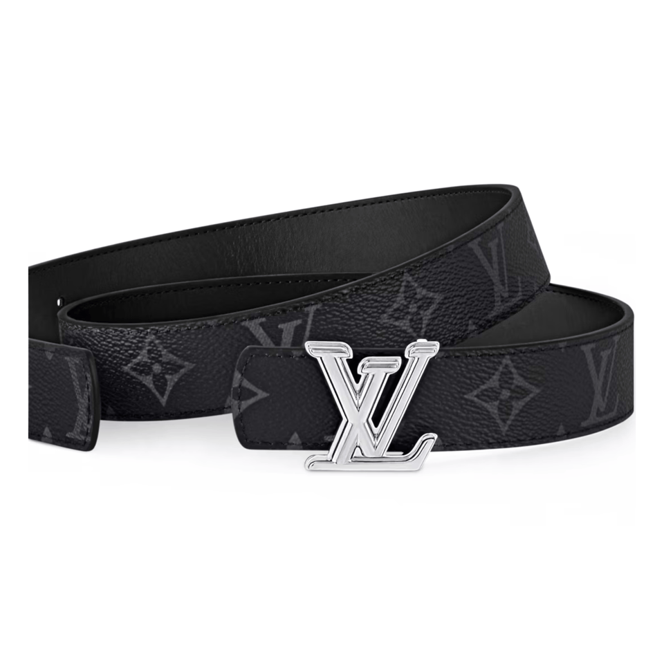 Louis Vuitton LV Silver Dimension 30mm Reversible Men Belt M4049S view 3