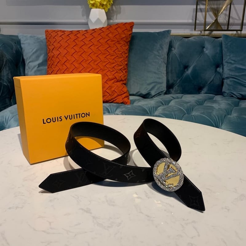 Louis Vuitton LV Circle 30mm Reversible Belt M0139W Silver view 4
