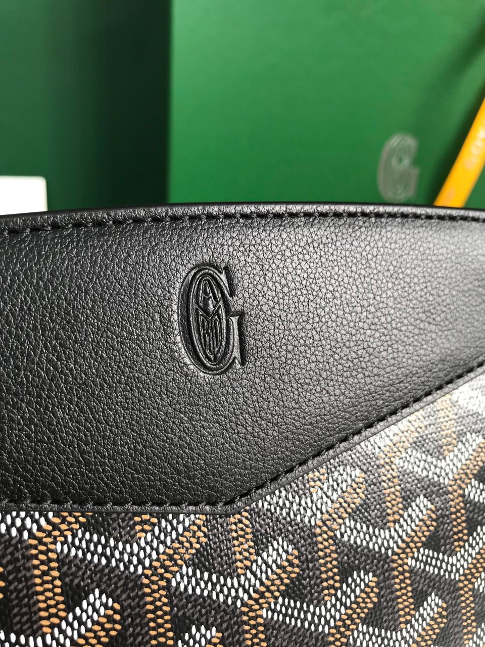 Goyard Rouette Structuré Mini Bag 21 Cm Black Goyardine Canvas And Calfskin view 4
