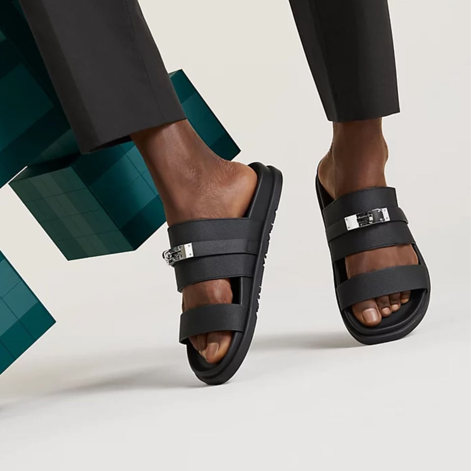 Hermes Jackson Sandal Noir Color Calfskin H242949ZH03390 view 2