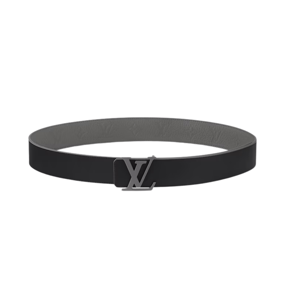 Louis Vuitton LV Taurillon Two Sides 40mm Reversible Belt Dark Grey M8662T view 4