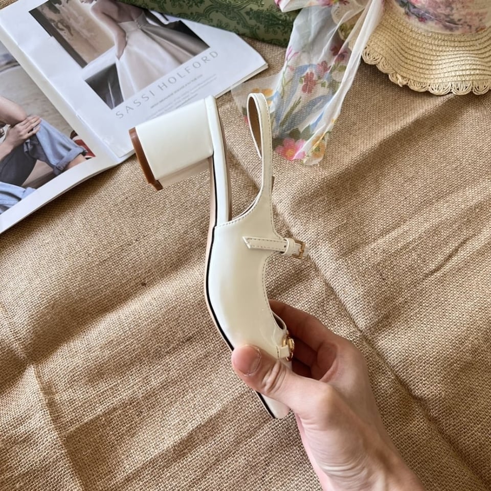 Gucci Women’S Horsebit Pump White Leather view 6