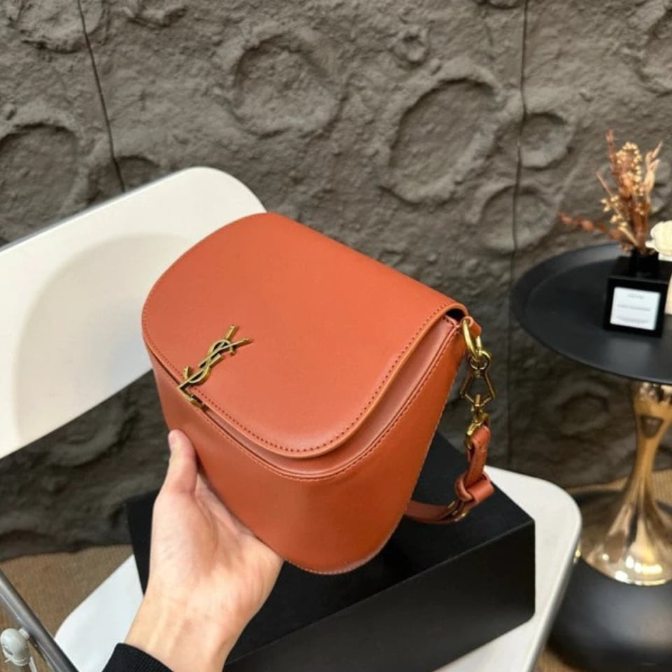 Saint Laurent Voltaire Top Handle In Box Orange 20Cm view 5