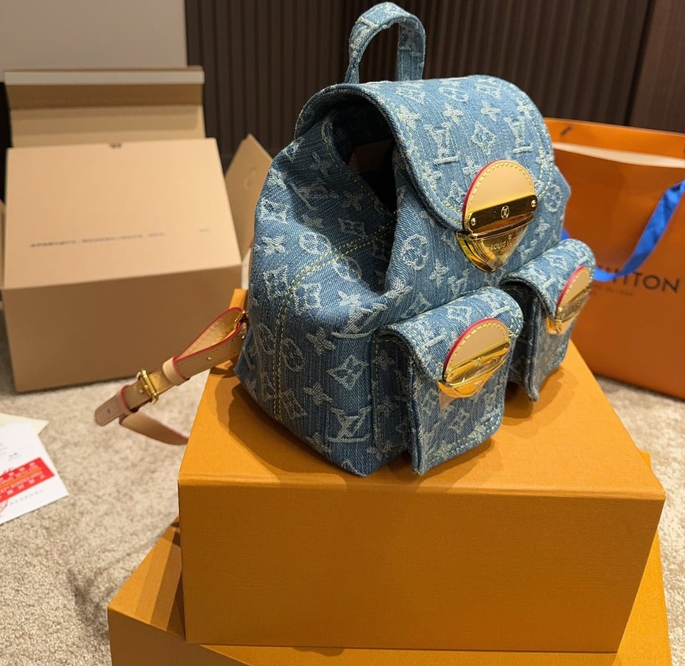 Louis Vuitton Backpack Venice Denim Blue 20Cm M46836 view 6