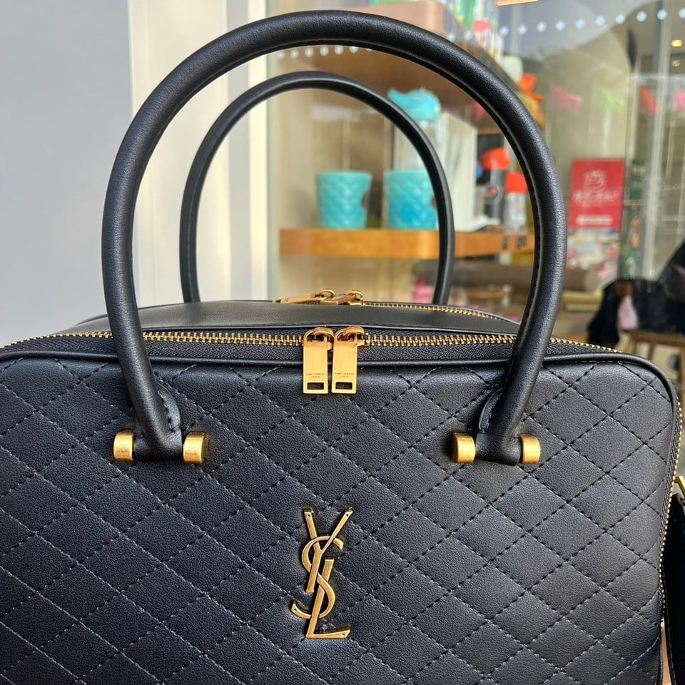 Saint Laurent Lyia Duffle In Quilted Black 31Cm view 7