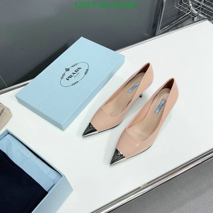 Prada Brushed Leather Pumps Pink view 6