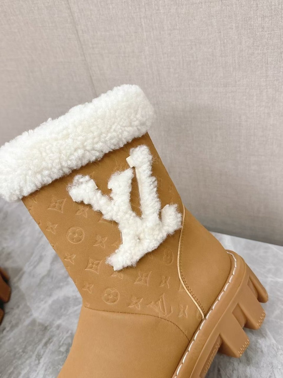 Louis Vuitton Ankle Boots In Bronze Brown view 9