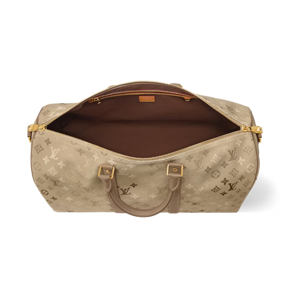 Louis Vuitton Keepall Bandoulière Bag 50cm/19.7in Sand Beige Monogram M29159 view 4