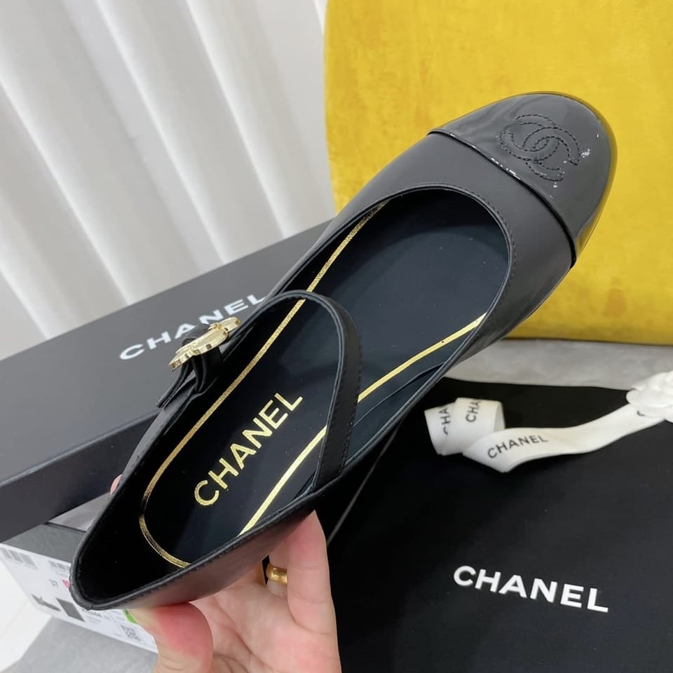 Chanel Mary Janes Black view 6
