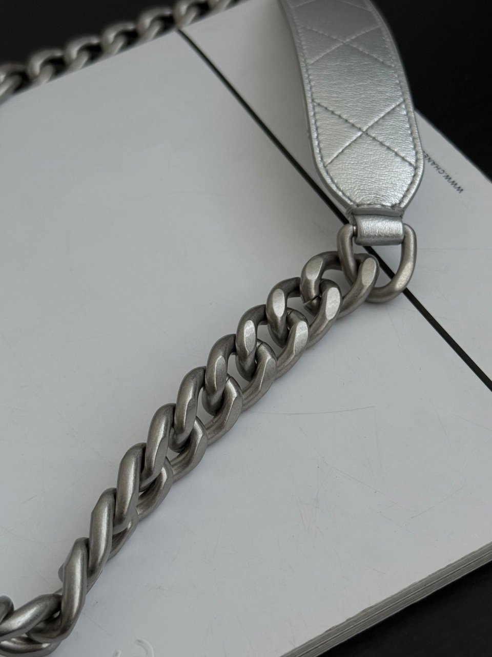 Chanel 25C Hobo Bag Silver Spring/Summer 2025 Collection 32cm/12.2cm view 10