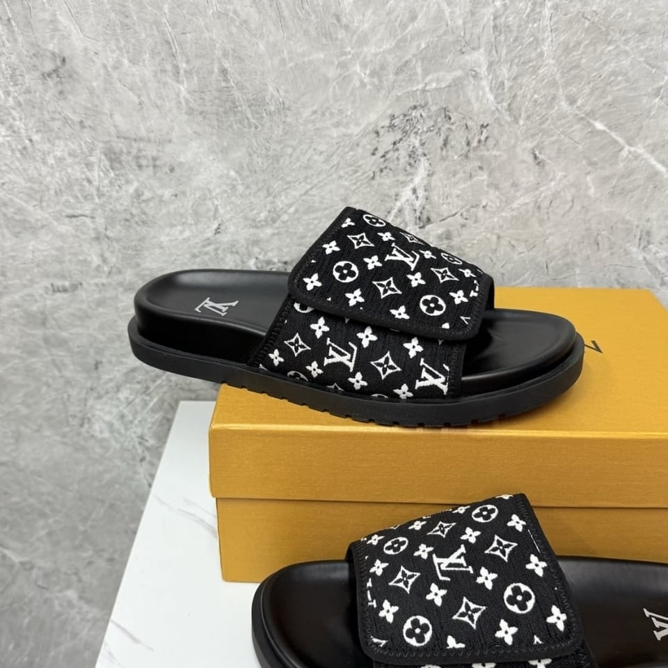 Louis Vuitton Miami Mule Mini Monogram Fabric Black 1Abftr view 6
