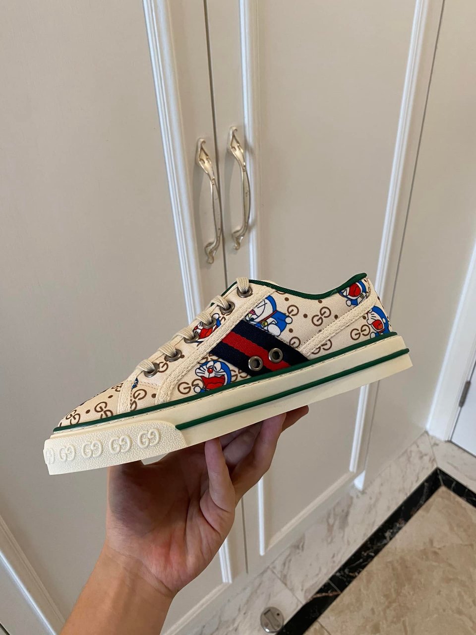 Gucci Tennis 1977 Doraemon Sneaker White view 5