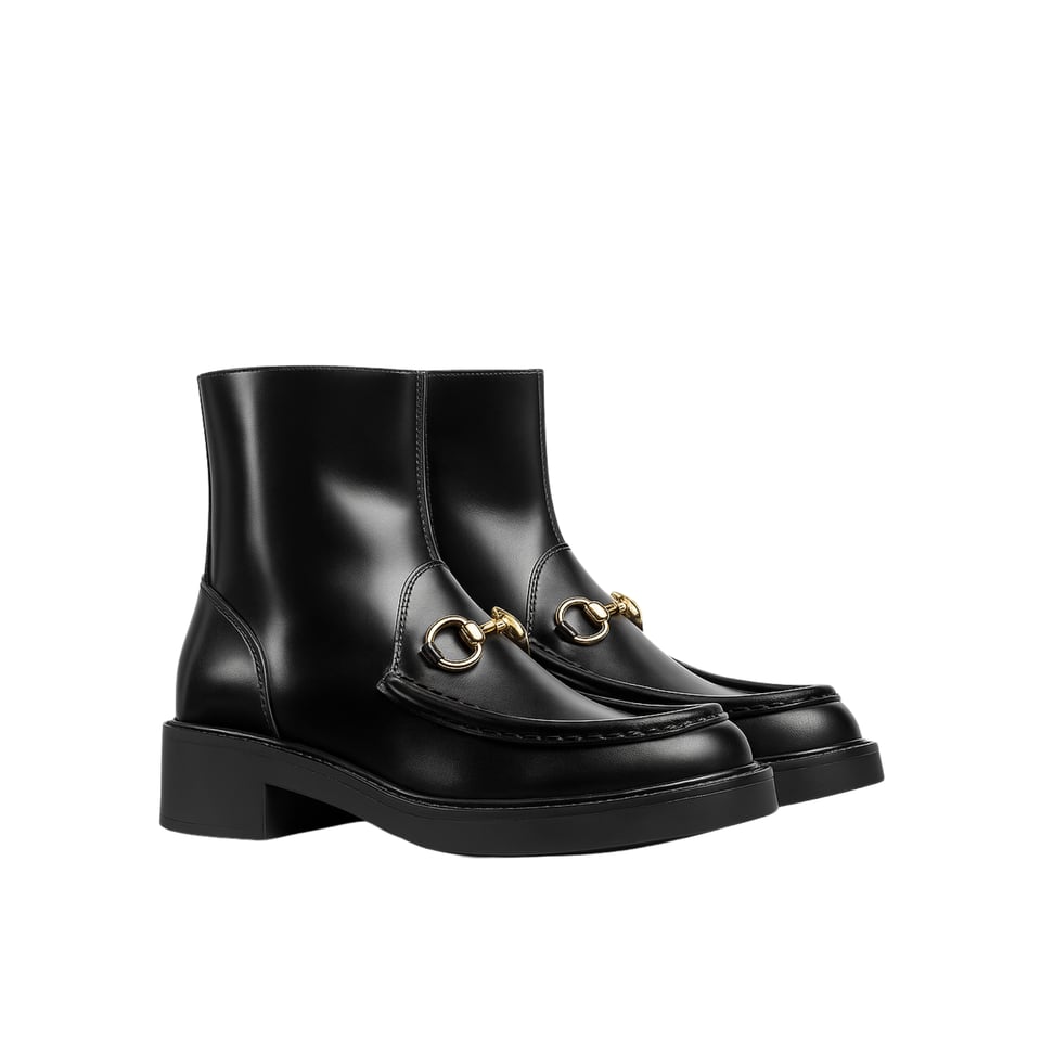 Gucci Women’S Horsebit Boot Black