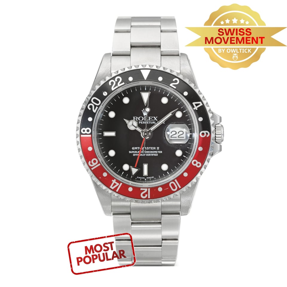 [Super Clone] Rolex GMT-Master II 40mm Black Dial Oyster