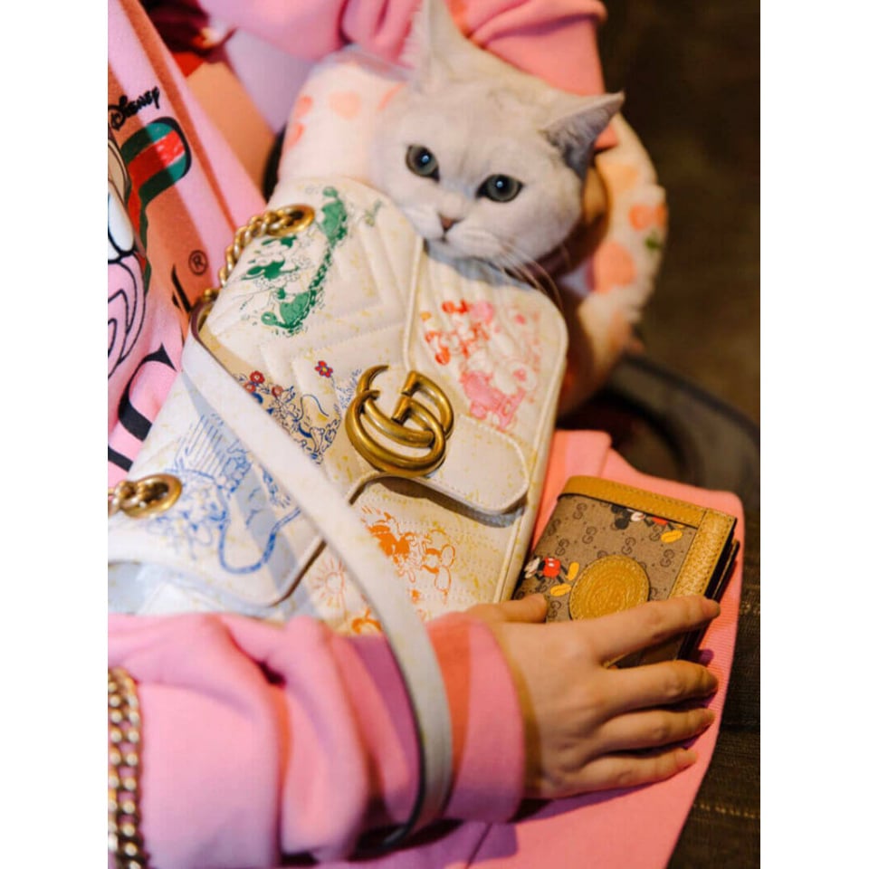 Disney x Gucci GG Marmont Small Shoulder Bag 23cm view 3