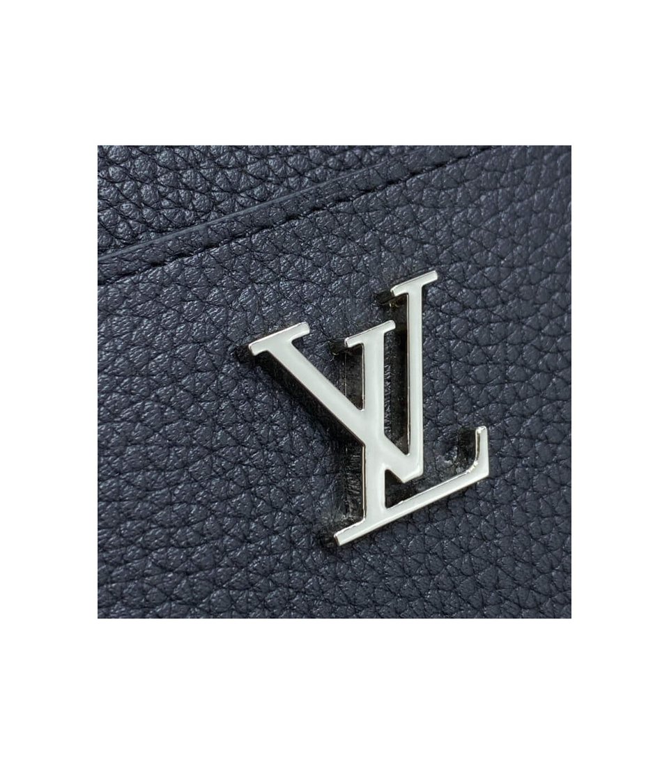 Louis Vuitton Lockme Zippy Coin Purse Black view 6