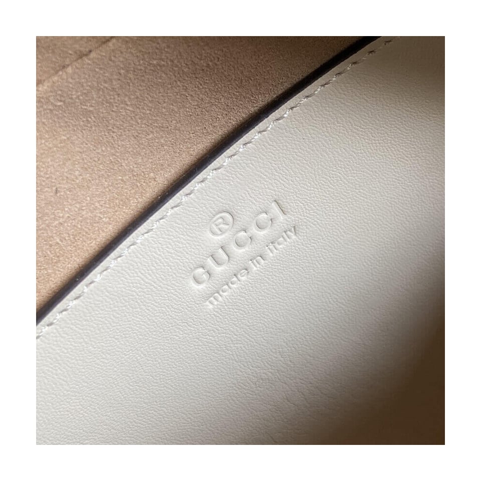 Gucci GG Marmont Small Shoulder Bag White view 12