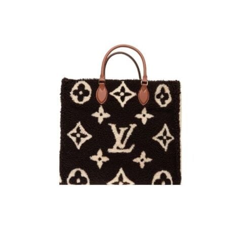 Louis Vuitton Onthego Monogram Teddy Fleece Black And White 40Cm view 2