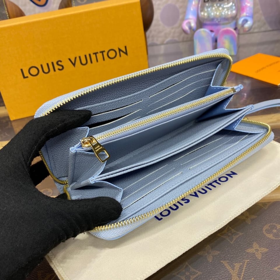 Louis Vuitton Monogram Empreinte Zippy Wallet Blue Hour view 11