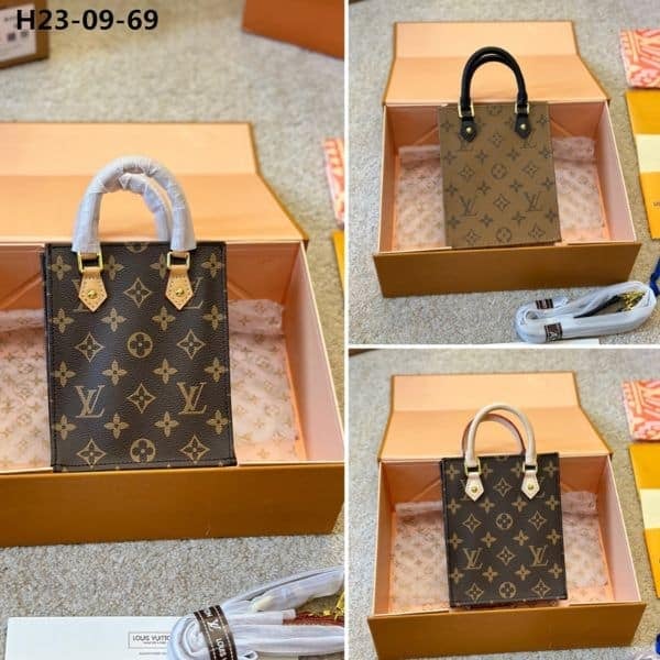 Louis Vuitton Petit Sac Plat Monogram Light Brown 17Cm view 4