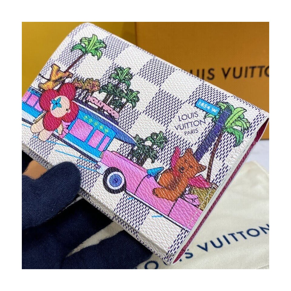 Louis Vuitton Damier Azur Victorine Wallet view 7