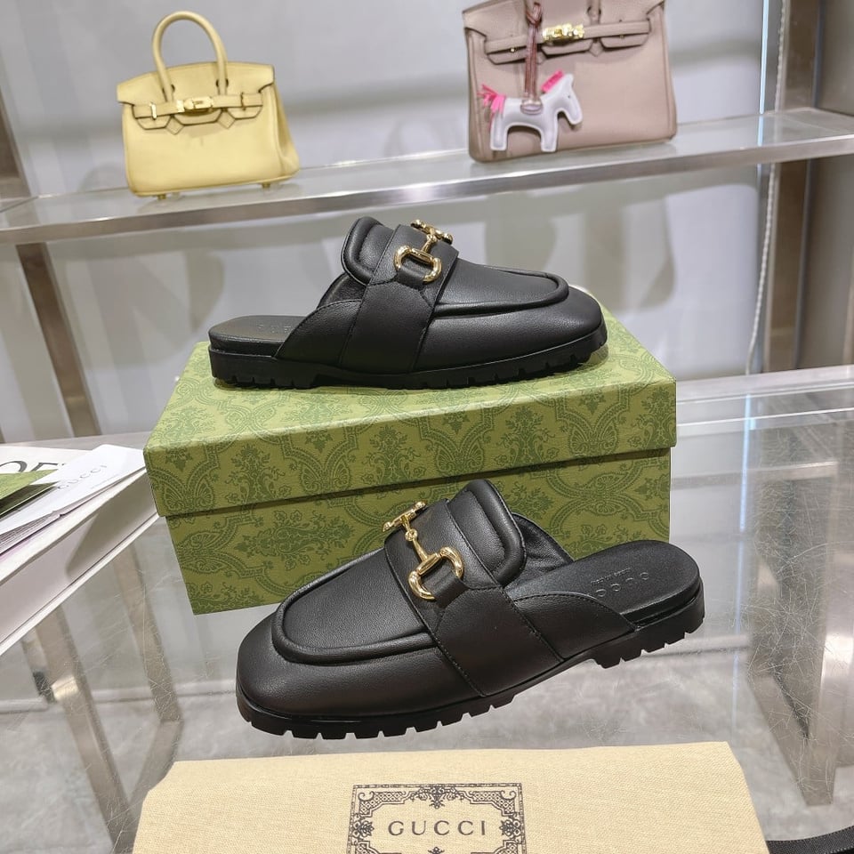 Gucci Women’S Mule With Horsebit Black view 6