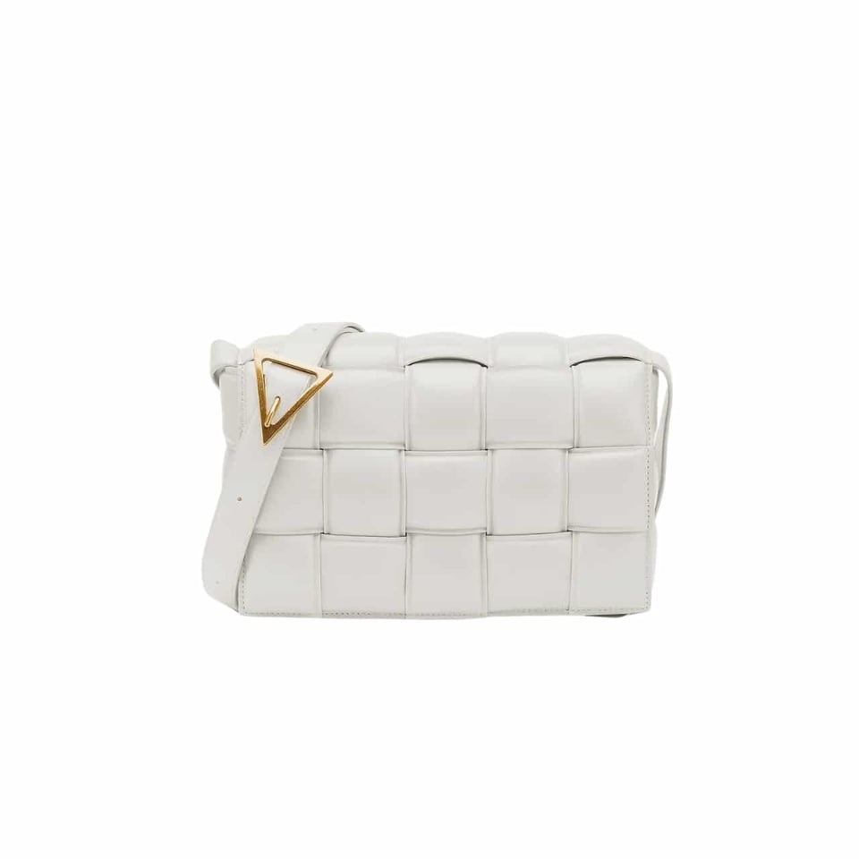 Bottega Veneta Padded Leather Bag Chalk 22Cm view 2