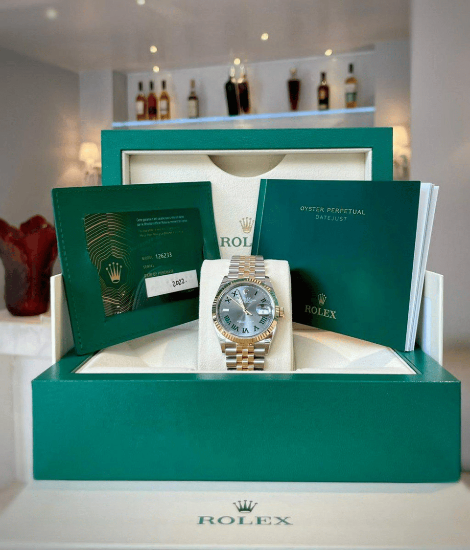 Rolex Datejust 41mm Rhodium Dial 126333 “Wimbledon” Flutted / Jubilee view 4
