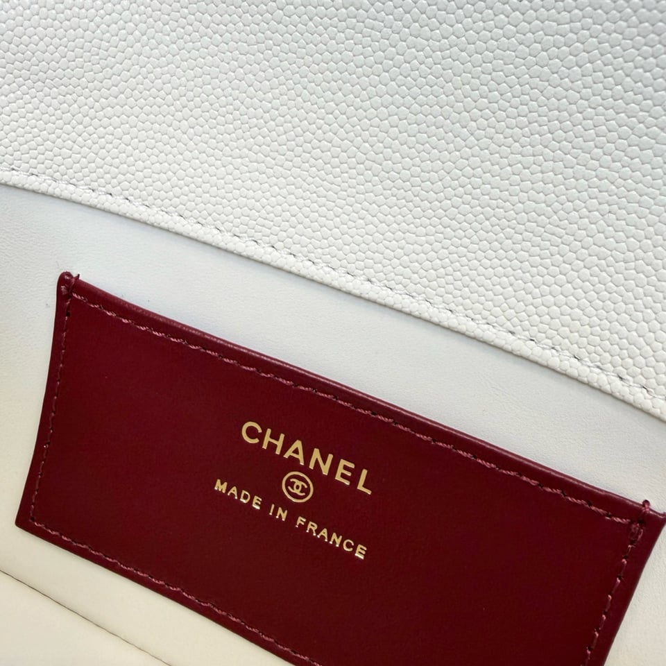 Chanel Clutch White Bag 17cm/6.7in view 9