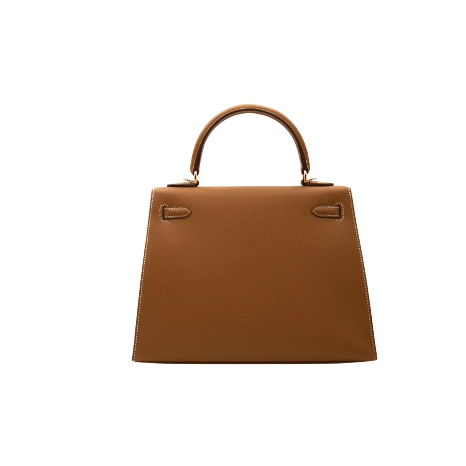 Hermes Kelly 25 Bag In Golden Tan Epsom Leather For Women 25cm/10in view 3