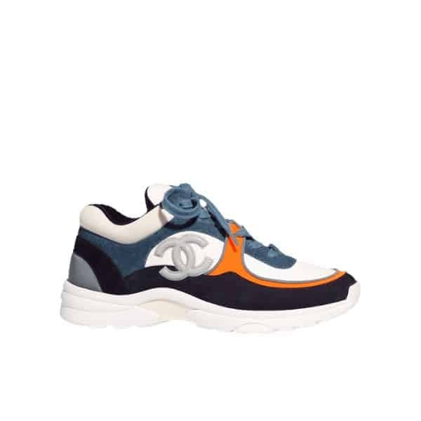 Chanel Wmns Sneaker White Navy G34360 Y53536 C0227 view 2